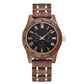 Wooden Quartz Date Men Watch