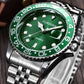 Green Dial Casual Men Watch