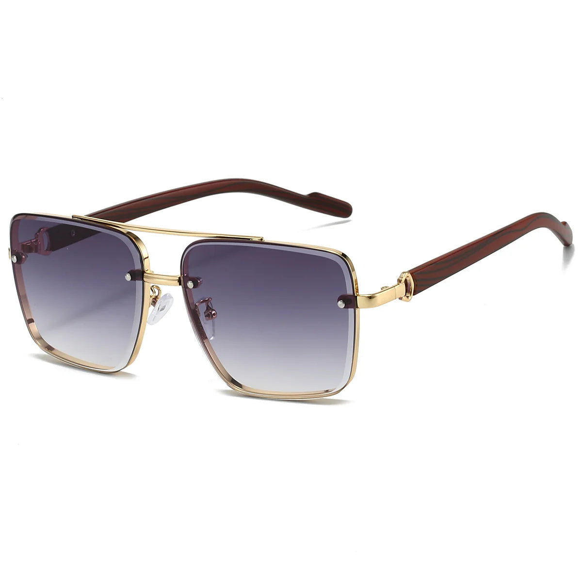 Retro Metal Square Sunglasses
