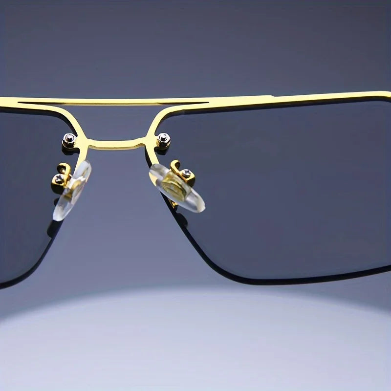 Frameless Classic Square Sunglasses