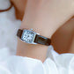 Vintage Rectangle Leather Women Watch