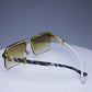 Frameless Classic Square Sunglasses
