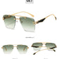 Rimless Pilot Retro Sunglasses