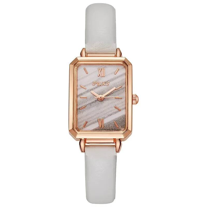 Retro Rectangle Quartz Women Watch