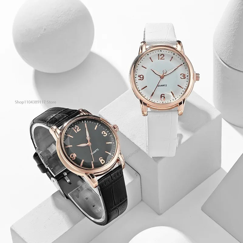 Luxury Leather Quartz Women Watch