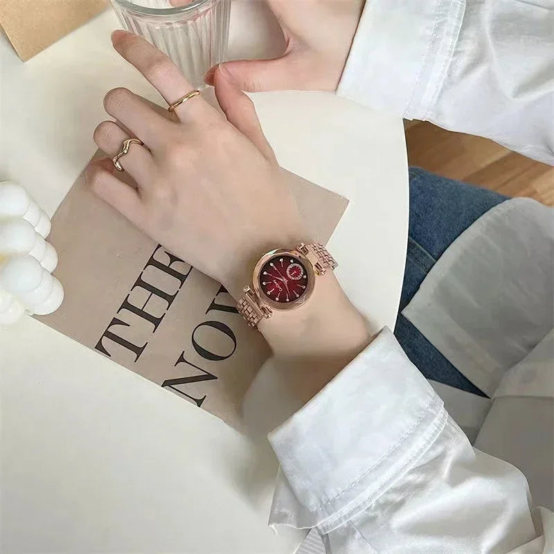 Steel Quartz Luxury Women Watch
