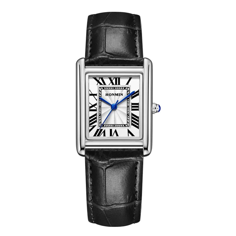 Couple Leather Quartz Watches Set