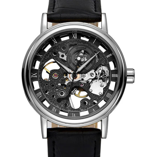 Manual Skeleton Mechanical Men Watch
