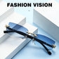 Rimless Rectangle Fashion Sunglasses