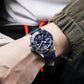 Leather Strap Calendar Men Watch