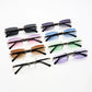 Rimless Rectangle Fashion Sunglasses