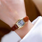 Vintage Rectangle Leather Women Watch
