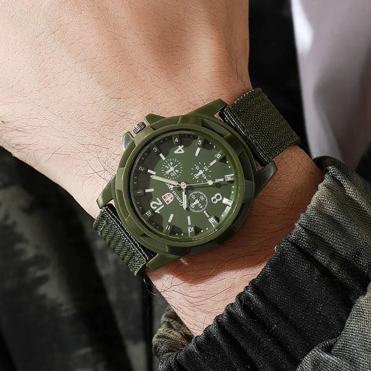 Nylon Band Military Quartz Watch