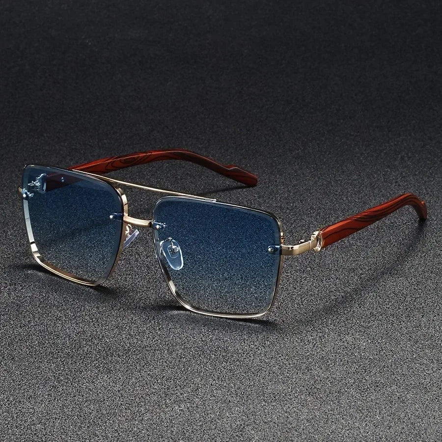 Punk Metal Pilot Sunglasses