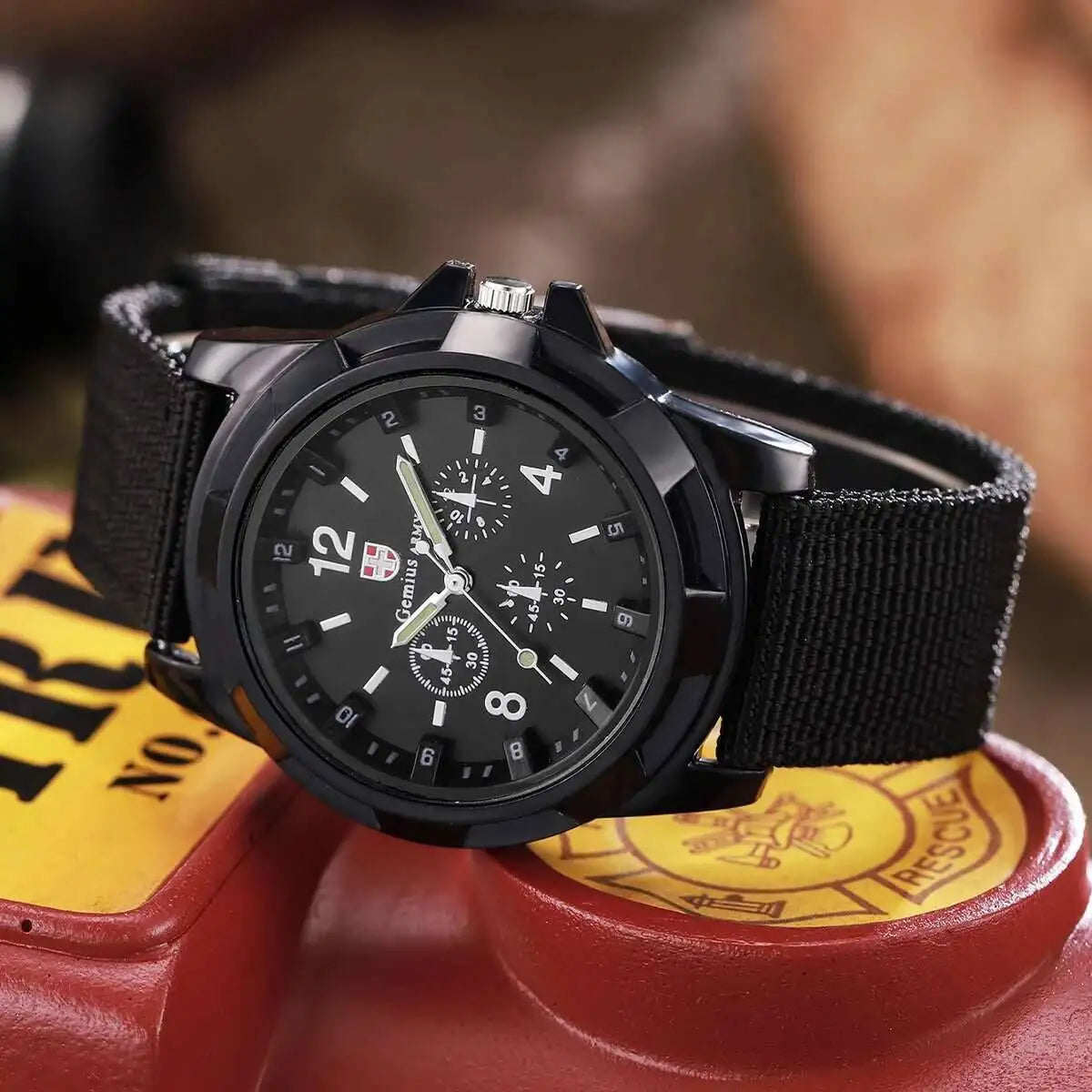 Nylon Band Military Quartz Watch