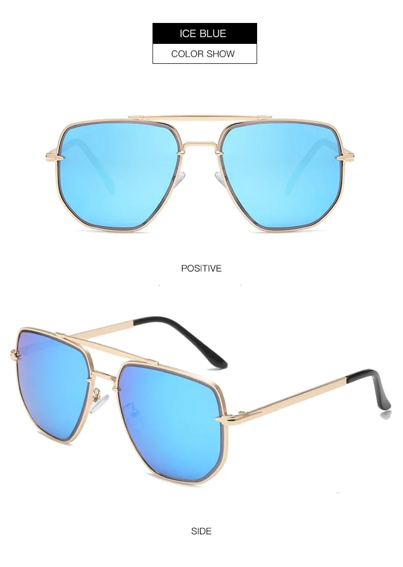Vintage Metal Design Sunglasses