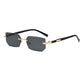 Rimless Rectangle Fashion Sunglasses