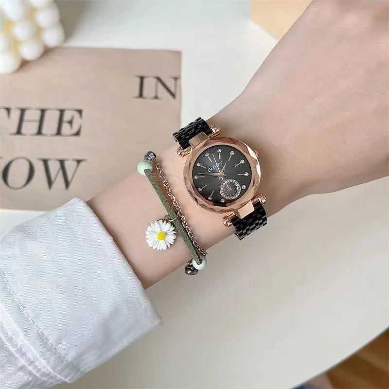 Steel Quartz Luxury Women Watch