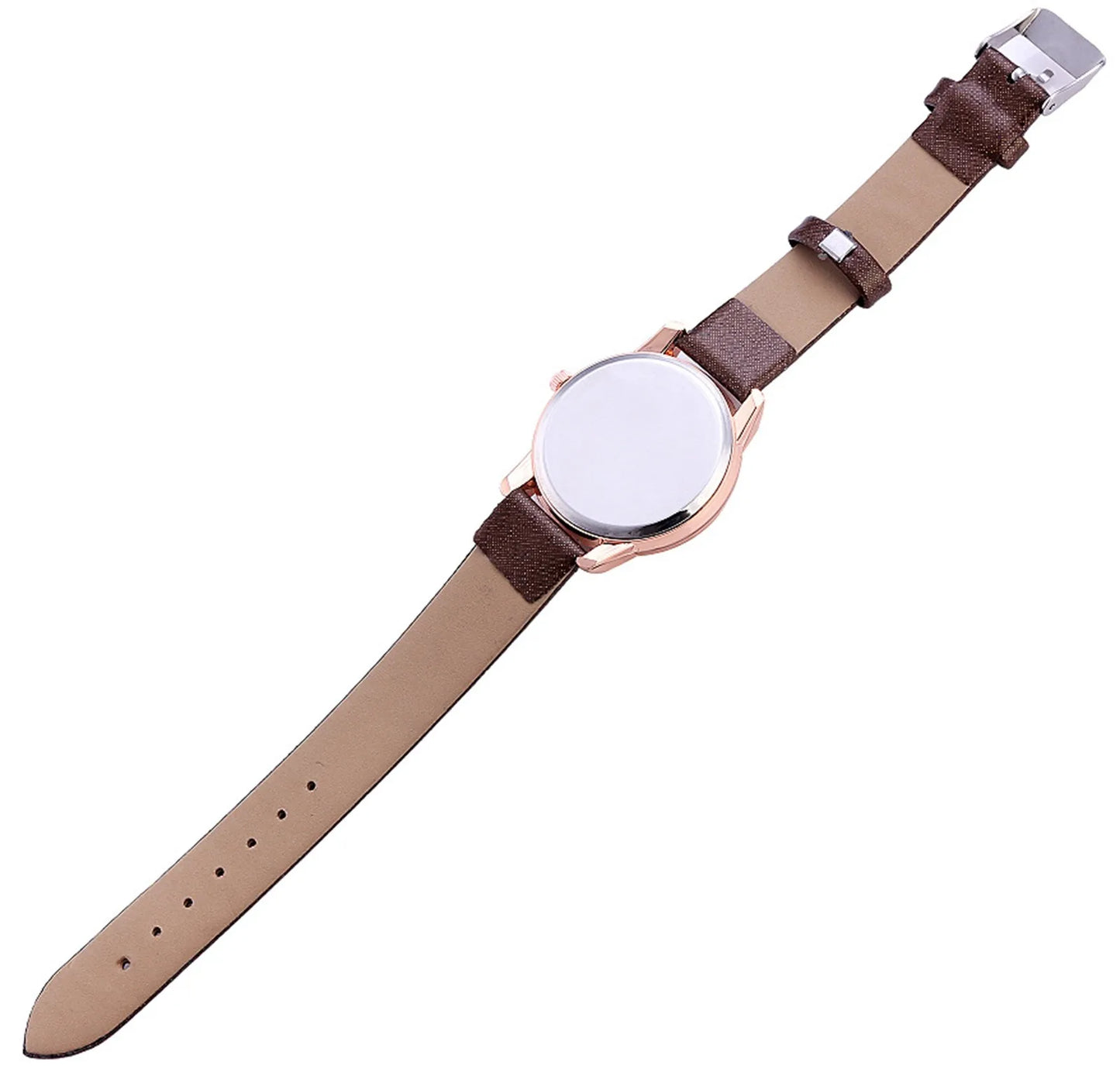 Frosted Dial Leather Women Watch