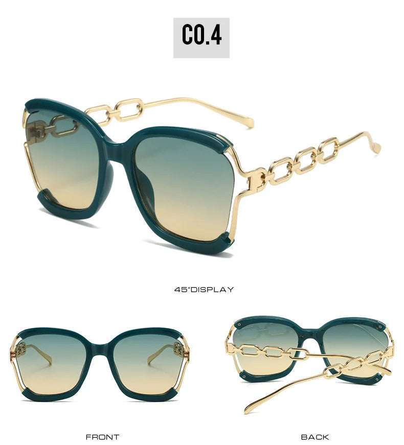 Chain Metal Retro Sunglasses