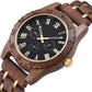 Wooden Quartz Date Men Watch