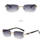 Rimless Rectangle Fashion Sunglasses