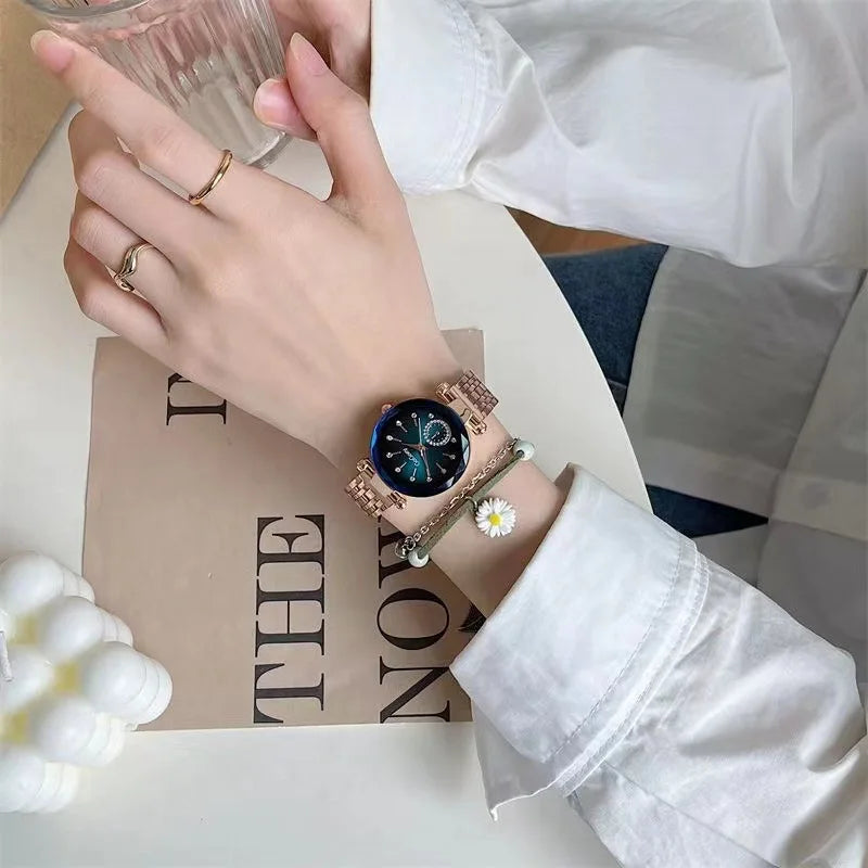 Steel Quartz Luxury Women Watch