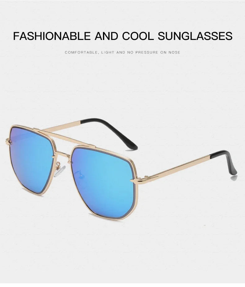 Vintage Metal Design Sunglasses