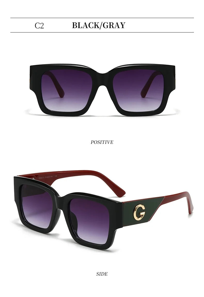 European Square Designer Sunglasses
