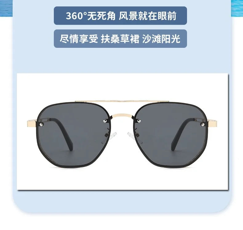 Steampunk Square Metal Sunglasses
