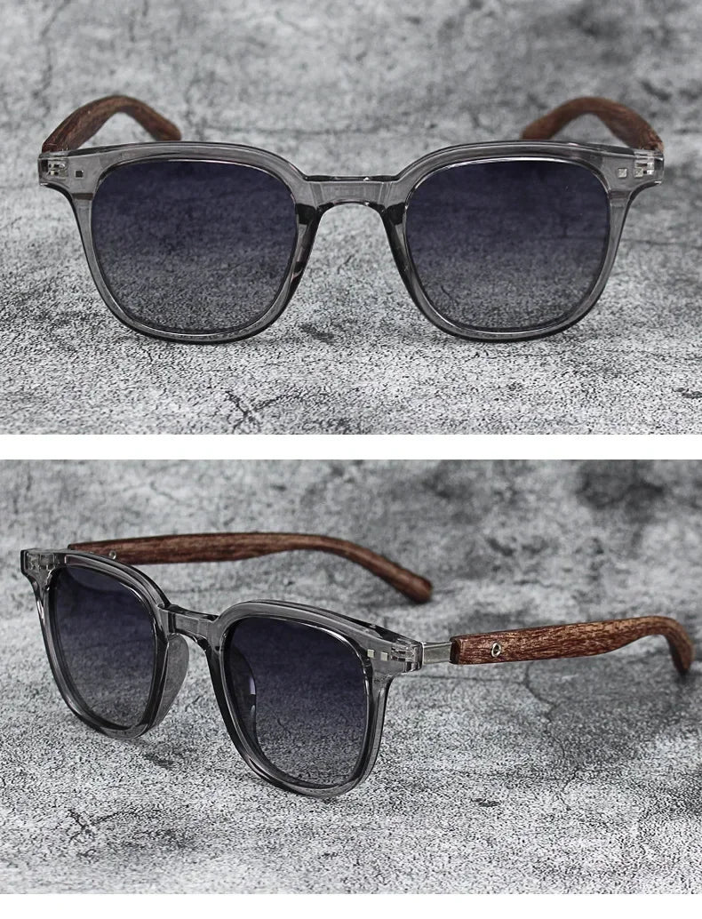 Wood Grain Polarized Sunglasses