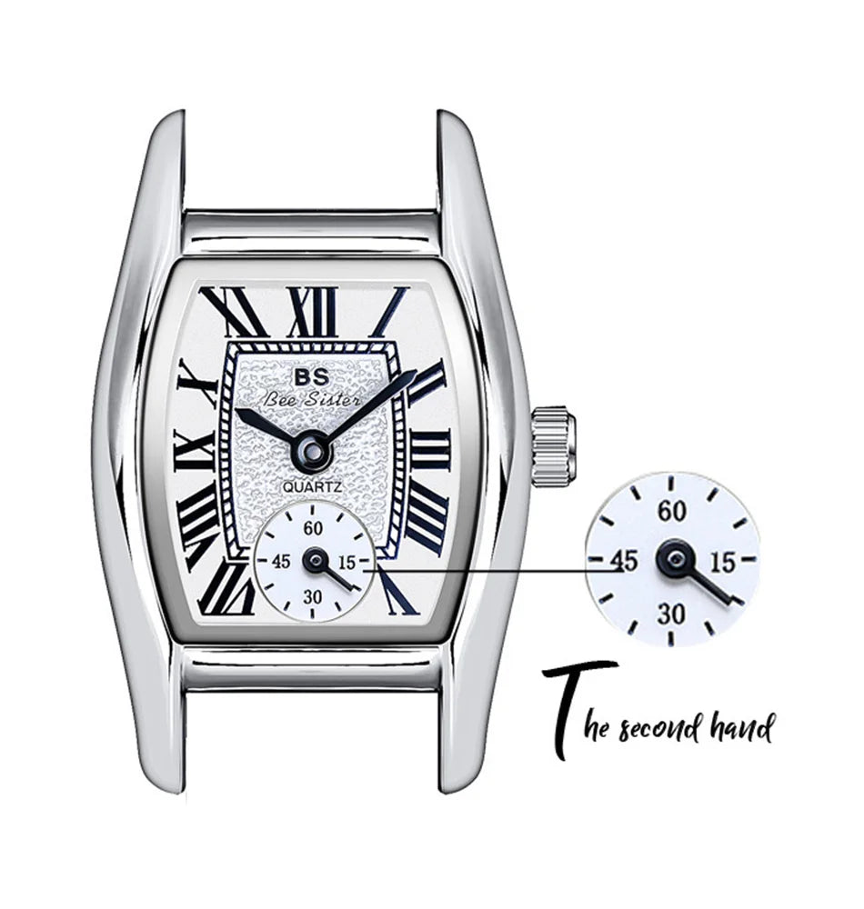 Vintage Rectangle Leather Women Watch