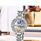 Skeleton Automatic Leather Women Watch
