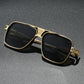 Wooden Vintage Square Sunglasses