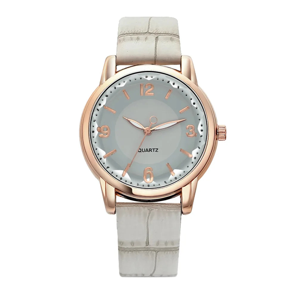 Luxury Leather Quartz Women Watch