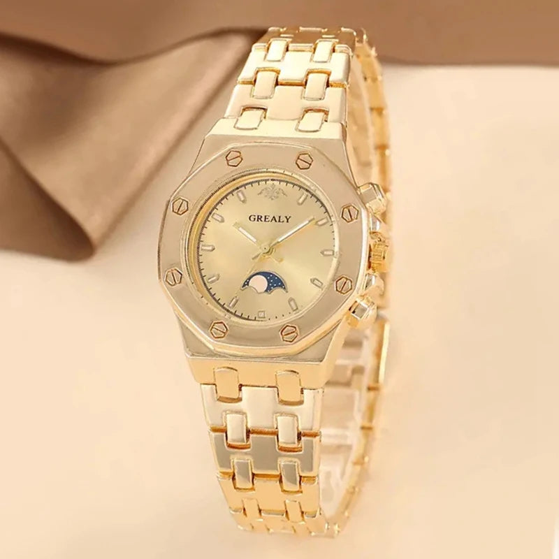 Green Minimal Quartz Women Watch