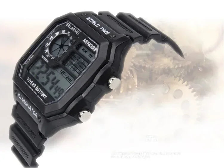 Retro Digital Men Sports Watch