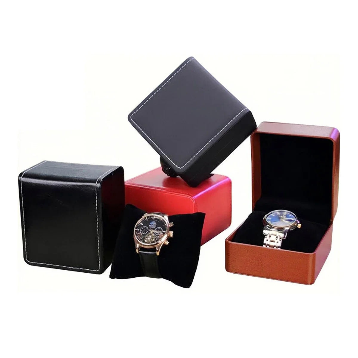 PU Leather Watch Storage Case