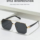 Half Frame Retro Sunglasses