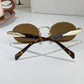 Small Oval Fashion Sunglasses