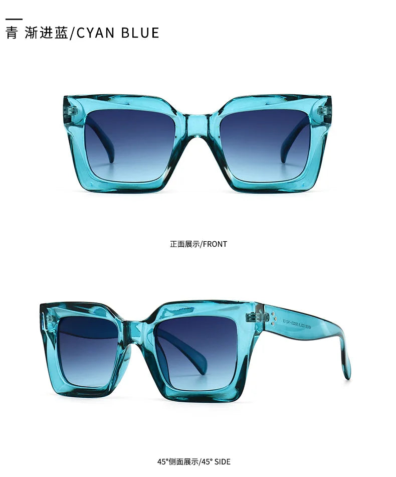 Designer Retro Rivet Sunglasses