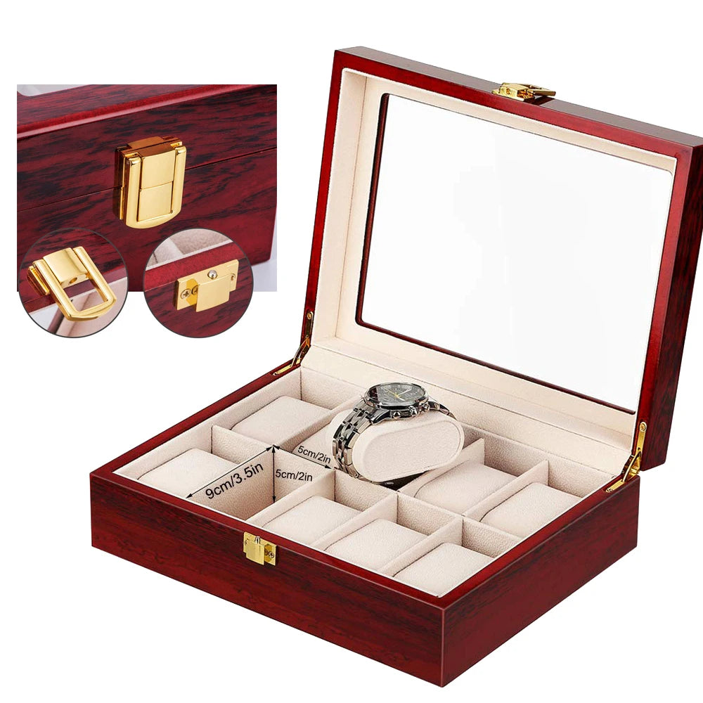 Wooden Multi Watch Storage Box