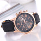 Minimal Leather Dress Women Watch