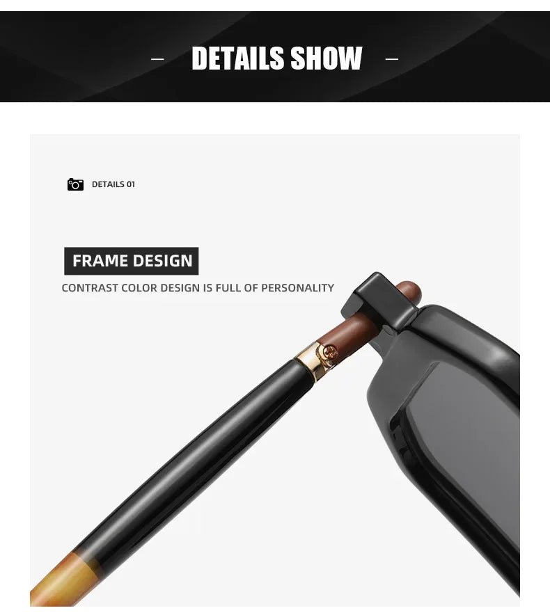 Thick Frame Square Sunglasses