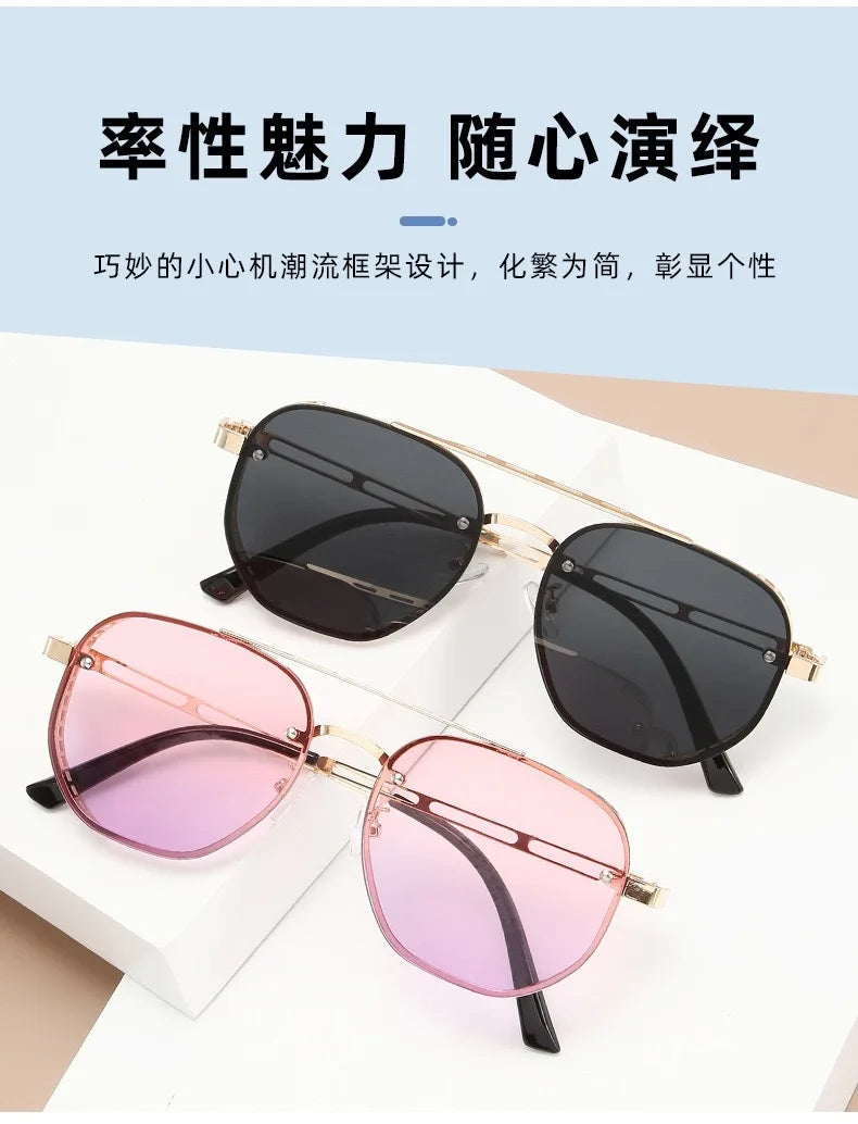 Steampunk Square Metal Sunglasses