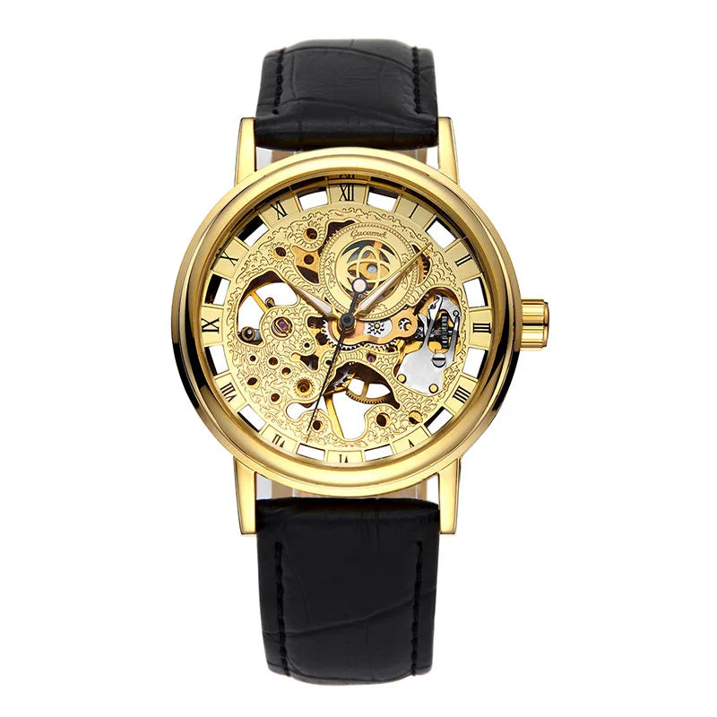 Manual Skeleton Mechanical Men Watch