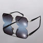 Square Half Frame Sunglasses
