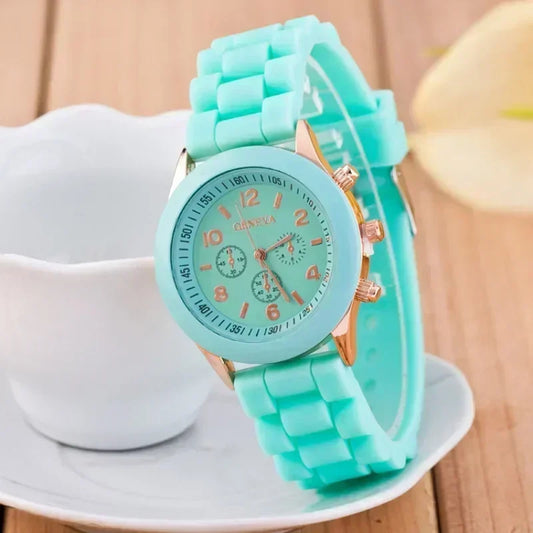 Silicone Strap Fashion Women Watch