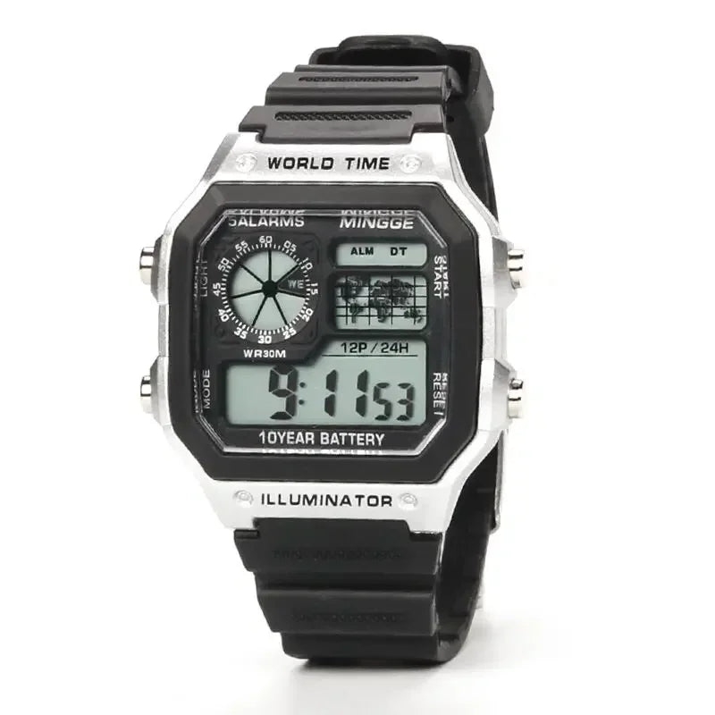 Retro Digital Men Sports Watch