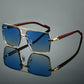 Retro Metal Square Sunglasses